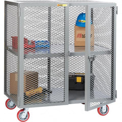 Little Giant - 1 Shelf Mobile Storage Cabinet - Steel, 73" Wide x 33" Deep x 57" High - Benchmark Tooling