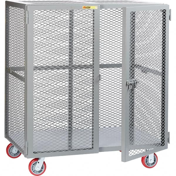 Little Giant - 1 Shelf Mobile Storage Cabinet - Steel, 73" Wide x 33" Deep x 57" High - Benchmark Tooling