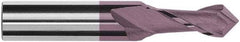 Magafor - 1.9mm Diam, 0.145" LOC, 2 Flute, 90° Point Angle, Solid Carbide Drill Mill - Hard'X Finish, 1-1/2" OAL, 0.118" Shank Diam - Benchmark Tooling
