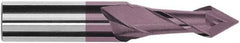 Magafor - 1.8mm Diam, 0.142" LOC, 2 Flute, 60° Point Angle, Solid Carbide Drill Mill - Hard'X Finish, 1-1/2" OAL, 0.118" Shank Diam - Benchmark Tooling