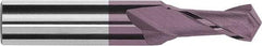 Magafor - 4mm Diam, 0.315" LOC, 2 Flute, 120° Point Angle, Solid Carbide Drill Mill - Hard'X Finish, 2" OAL, 0.157" Shank Diam - Benchmark Tooling