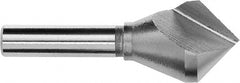 Magafor - 1/2" Head Diam, 1/4" Shank Diam, 1 Flute 60° Cobalt Countersink - Benchmark Tooling