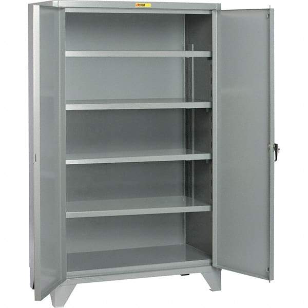 Little Giant - 4 Shelf Storage Cabinet - Steel, 60" Wide x 32" Deep x 78" High - Benchmark Tooling