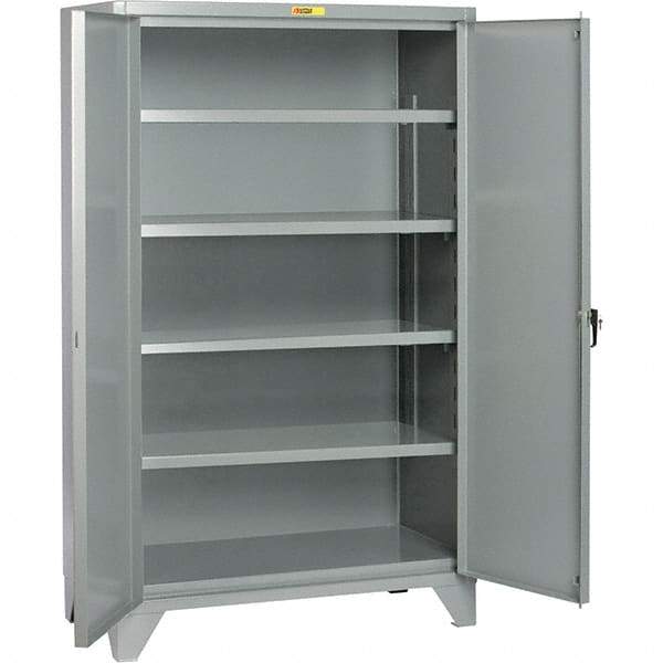 Little Giant - 4 Shelf Storage Cabinet - Steel, 60" Wide x 26" Deep x 78" High - Benchmark Tooling