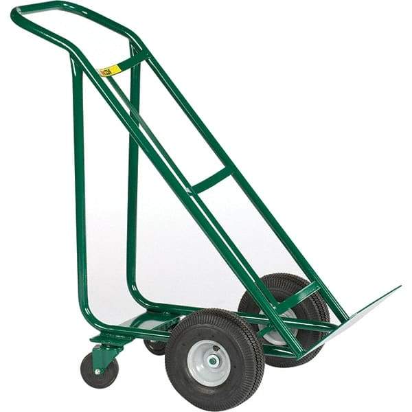 Little Giant - 800 Lb Capacity 47" OAH Hand Truck - Continuous Handle, Steel, Pneumatic Wheels - Benchmark Tooling