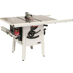 Jet - 10" Blade Diam, 5/8" Arbor Diam, 1 Phase Table Saw - 1-3/4 hp, 27" Wide, 115 Volt, 3-1/8" Cutting Depth - Benchmark Tooling