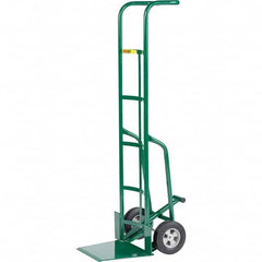 Little Giant - 800 Lb Capacity 60" OAH Hand Truck - Continuous Handle, Steel, Rubber Wheels - Benchmark Tooling