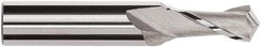 Magafor - 3mm Diam, 0.24" LOC, 2 Flute, 120° Point Angle, Solid Carbide Drill Mill - Bright Finish, 2" OAL, 0.157" Shank Diam - Benchmark Tooling