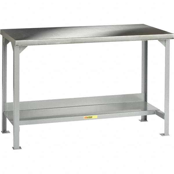 Little Giant - 72 Wide x 30" Deep x 36" High, Steel Workbench - Fixed Legs - Benchmark Tooling