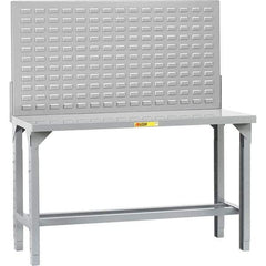 Little Giant - 60 Wide x 24" Deep x 65" High, Steel Workbench - Adjustable Height Legs - Benchmark Tooling