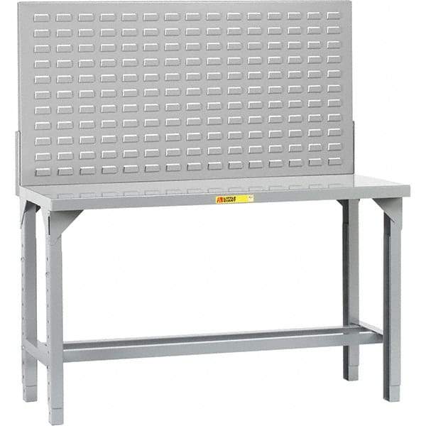 Little Giant - 72 Wide x 30" Deep x 65" High, Steel Workbench - Adjustable Height Legs - Benchmark Tooling