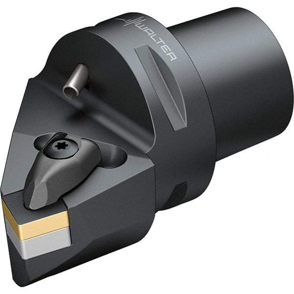 Walter - 75° Lead Angle, Indexable Turning Toolholder - 128mm OAL, Series DSRN-CAPTO-AUSSEN - Benchmark Tooling