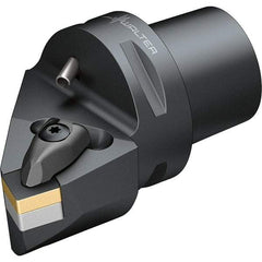 Walter - 75° Lead Angle, Indexable Turning Toolholder - 74mm OAL, Series DSRN-CAPTO-AUSSEN - Benchmark Tooling