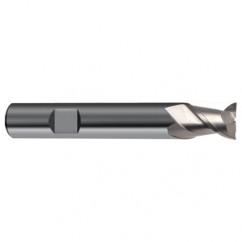 3mm Dia. - 50mm OAL - 45° Helix Bright Carbide End Mill - 2 FL - Benchmark Tooling