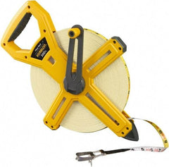 Komelon - 300' x 1/2" Yellow Fiberglass Blade Tape Measure - 1/8" Graduation, Yellow ABS Plastic Case - Benchmark Tooling