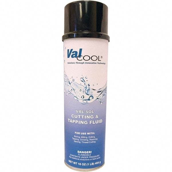 ValCool - Val-Sol, 20 oz Can Cutting & Tapping Fluid - Spray Foam - Benchmark Tooling