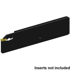 Kennametal - 32mm Blade Height, 7.95mm Blade Width, 110.25mm OAL, Left Hand Cut, Single End Indexable Cut-Off Blade - 33mm Max Depth of Cut, EVBH Blade, Beyond Evolution Series - Benchmark Tooling