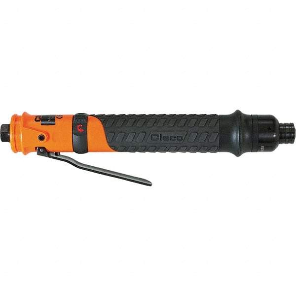 Cleco - 1/4" Bit Holder, 660 RPM, Inline Handle Air Screwdriver - 0.3 to 3.8 Ft/Lb Torque, 1/8" Inlet, 11 CFM - Benchmark Tooling