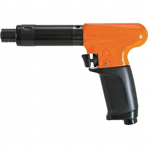 Cleco - 1/4" Bit Holder, 1,800 RPM, Pistol Grip Handle Air Screwdriver - 17 to 100 Ft/Lb Torque, 1/4" Inlet, 22 CFM - Benchmark Tooling