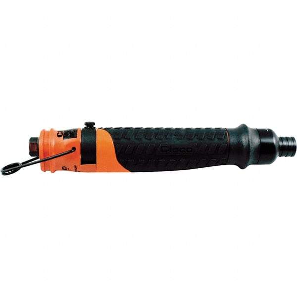 Cleco - 1/4" Bit Holder, 2,300 RPM, Inline Handle Air Screwdriver - 0.3 to 1.6 Ft/Lb Torque, 1/8" Inlet, 11 CFM - Benchmark Tooling