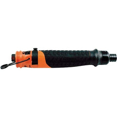 Cleco - 1/4" Bit Holder, 2,300 RPM, Inline Handle Air Screwdriver - 0.3 to 1.6 Ft/Lb Torque, 1/8" Inlet, 11 CFM - Benchmark Tooling