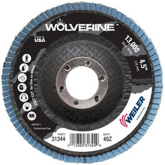 4-1/2″ Vortec Pro Abrasive Flap Disc, Angled, Phenolic Backing, 40Z, 7/8″ Arbor Hole - Benchmark Tooling