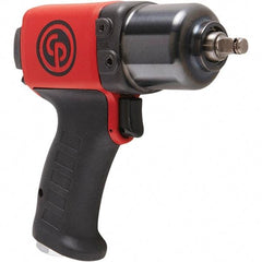 Chicago Pneumatic - 3/8" Drive, 11,500 RPM, 350 Ft/Lb Torque Impact Wrench - Pistol Grip Handle, 24.2 CFM, 90 psi, 1/4" NPT Inlet - Benchmark Tooling