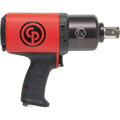 Chicago Pneumatic - 1" Drive, 5,100 RPM, 1,290 Ft/Lb Torque Impact Wrench - Pistol Grip Handle, 38 CFM, 90 psi, 3/8" NPT Inlet - Benchmark Tooling