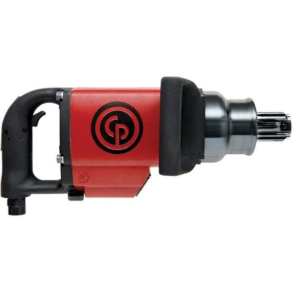 Chicago Pneumatic - #5 Spline Drive, 3,500 RPM, 3,600 Ft/Lb Torque Impact Wrench - D-Handle, 51.5 CFM, 90 psi, 1/2" NPT Inlet - Benchmark Tooling