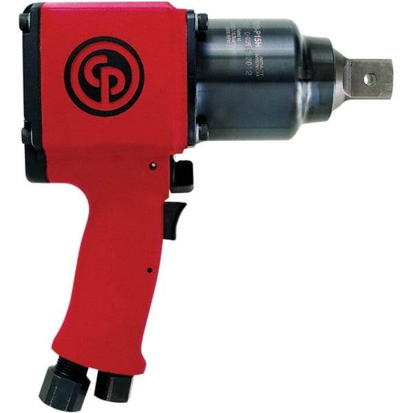 Chicago Pneumatic - 1" Drive, 4,000 RPM, 1,100 Ft/Lb Torque Impact Wrench - Pistol Grip Handle, 52.9 CFM, 90 psi, 3/8" NPT Inlet - Benchmark Tooling