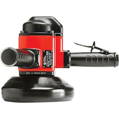 Chicago Pneumatic - 7" Wheel Diam, 8,500 RPM, Pneumatic Angle & Disc Grinder - 5/8-11 Spindle, 110 CFM, Side Exhaust - Benchmark Tooling