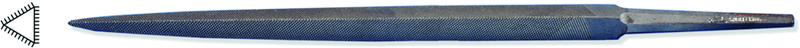 6" Three-Square Slim File, Cut 2 - Benchmark Tooling