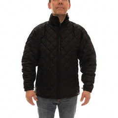 Tingley - Size S Jacket - Black, Polyester, Zipper Closure, 36 to 38" Chest - Benchmark Tooling