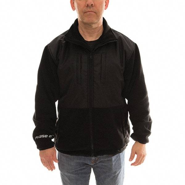 Tingley - Size 2XL Jacket - Black, Polyester, Zipper Closure, 52 to 54" Chest - Benchmark Tooling