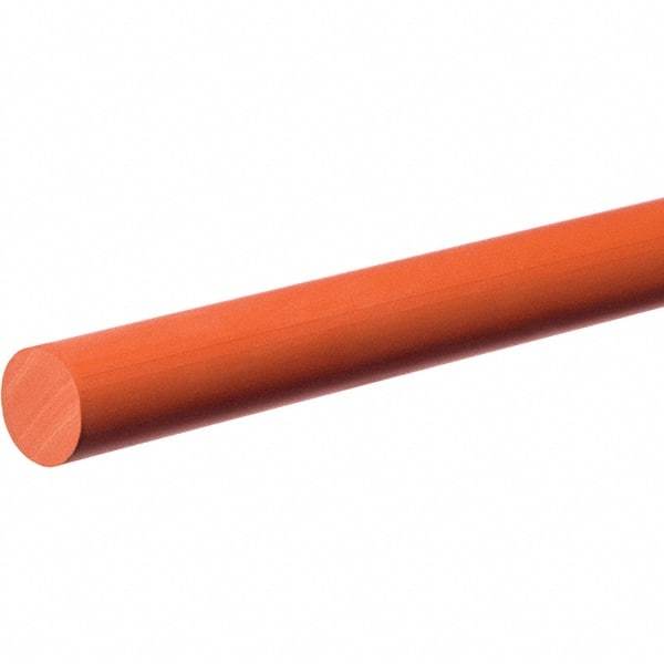Value Collection - 10' Long, Standard Round Silicone Cord - 7/32" Diam, Red - Benchmark Tooling