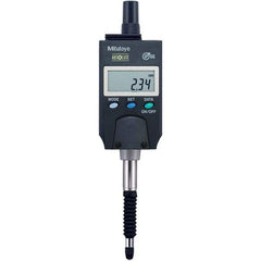 Mitutoyo - 0 to 5mm Range, 0.001 & 0.01mm Graduation, Electronic Drop Inidicator - Lug Back, 0.003mm Accuracy, LCD Display, Metric - Benchmark Tooling