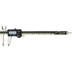 Mitutoyo - 0 to 8" Range 0.01mm Resolution, Electronic Caliper - Steel with 50mm Carbide-Tipped Jaws, 0.001" Accuracy, SPC Output - Benchmark Tooling