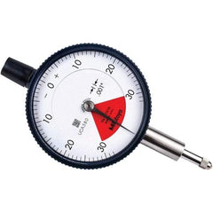 Mitutoyo - 0.06" Range, 30-0-30 Dial Reading, 0.001" Graduation Dial Drop Indicator - 2.24" Dial, 0.079" Range per Revolution, 0.001" Accuracy - Benchmark Tooling