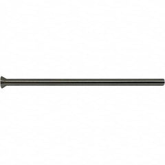 Gibraltar - 0.092" Pin Diam, 0.165" Head Diam x 0.1155" Head Height, 2-1/2" OAL, Conical Pin - High Speed Steel - Benchmark Tooling