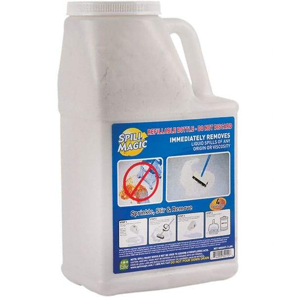 Spill Magic - 3 Lb Bottle Perlite Granular Absorbent - Spill Containment - Benchmark Tooling