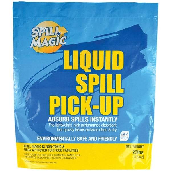 Spill Magic - 25 Lb Bag Perlite Granular Absorbent - Spill Containment - Benchmark Tooling