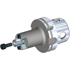 Kennametal - KM4X63 2-1/2" Shank Diam Taper Shank 32mm Hole End Mill Holder/Adapter - 78mm Nose Diam, 60mm Projection, Through Coolant - Exact Industrial Supply