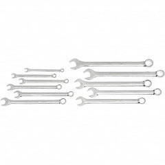 GearWrench - 11 Piece, 3/8" to 1", 12 Point Ratcheting Combination Wrench Set - Inch Measurement Standard, Chrome Finish, Comes in Nylon Roll - Benchmark Tooling