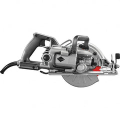 Skilsaw - 15 Amps, 7-1/4" Blade Diam, 5,300 RPM, Electric Circular Saw - 120 Volts, 8' Cord Length, 7/8" Arbor Hole, Left Blade - Benchmark Tooling