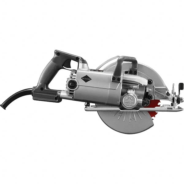 Skilsaw - 15 Amps, 8-1/4" Blade Diam, 4,700 RPM, Electric Circular Saw - 120 Volts, 8' Cord Length, 7/8" Arbor Hole, Left Blade - Benchmark Tooling