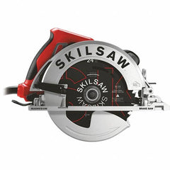 Skilsaw - 15 Amps, 7-1/4" Blade Diam, 5,300 RPM, Electric Circular Saw - 120 Volts, 10' Cord Length, 5/8" Arbor Hole, Left Blade - Benchmark Tooling