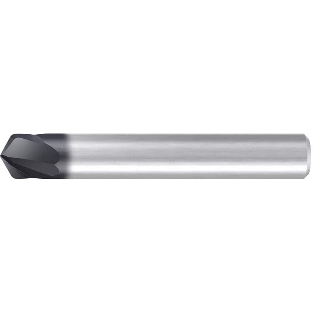 Emuge - Barrel Cutter End Mills; End Type: Circle Segment Taper-Form B ; Material: Solid Carbide ; Taper Angle Per Side: 60.00 ; Small End Diameter (mm): 2.00 ; Shank Diameter (mm): 10.0000 ; Length of Cut (mm): 6.0000 - Exact Industrial Supply