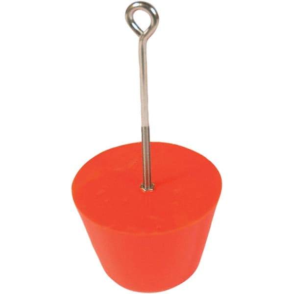 UltraTech - 7" Long x 6' Wide, Polyurethane Drain Plug - 6" Diam, Orange, Use for Spill Response - Benchmark Tooling