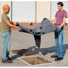 UltraTech - 4' Long x 3' Wide, Nonwoven Polypropylene Geotextile/PVC Drain Guard - Black, Use for Stormwater/Construction Compliance - Benchmark Tooling