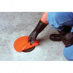 UltraTech - 1' Long x 1' Wide, Polyurethane/Mesh Drain Seal - 12" Diam, Orange, Use for Spill Response - Benchmark Tooling